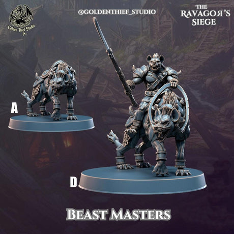 Gnoll Ravagor Beastmasters Miniature | Gnoll A - Tabletop RPG & D&D miniature. Perfect for wargaming & collectors