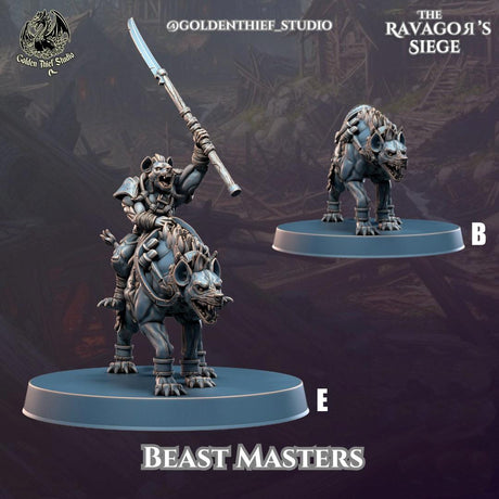 Gnoll Ravagor Beastmasters Miniature | Gnoll B - Tabletop RPG & D&D miniature. Perfect for wargaming & collectors