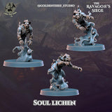 Gnoll Soul Lichen Miniature | Full Set All Models - Tabletop RPG & D&D miniature. Perfect for wargaming & collectors