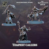 Gnoll Tempest Callers Miniature | Full Set All Models - Tabletop RPG & D&D miniature. Perfect for wargaming & collectors