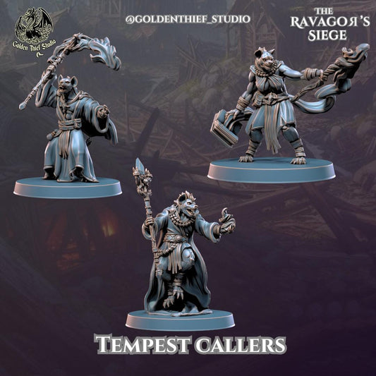 Gnoll Tempest Callers Miniature - Full Set All Models - 32mm