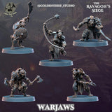 Gnoll Warjaws Miniature | Full Set All Models - Tabletop RPG & D&D miniature. Perfect for wargaming & collectors