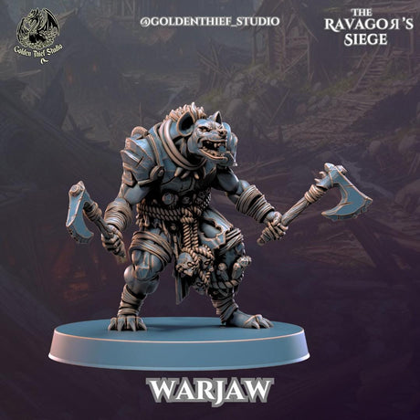 Gnoll Warjaws Miniature | Gnoll D - Tabletop RPG & D&D miniature. Perfect for wargaming & collectors