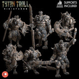 Gnoll Warriors Miniature | Full Set All Models - Tabletop RPG & D&D miniature. Perfect for wargaming & collectors