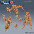Gnoll hyena Miniature | Set of 3 - Tabletop RPG & D&D miniature. Perfect for wargaming & collectors