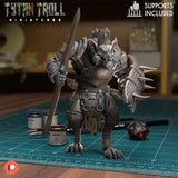 Gnoll Warriors Miniature | TT0172 Gnoll C - Tabletop RPG & D&D miniature. Perfect for wargaming & collectors