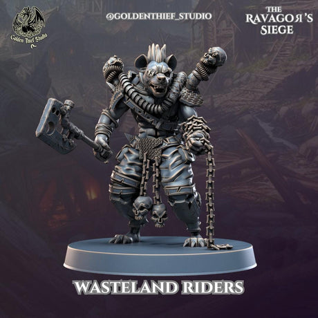 Gnoll Wasteland Riders Miniature | Gnoll B - Tabletop RPG & D&D miniature. Perfect for wargaming & collectors