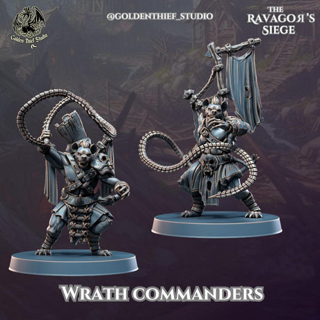 Gnoll Wrath Commanders Miniature | Full Set All Models - Tabletop RPG & D&D miniature. Perfect for wargaming & collectors