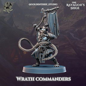 Gnoll Wrath Commanders Miniature | Gnoll A - Tabletop RPG & D&D miniature. Perfect for wargaming & collectors