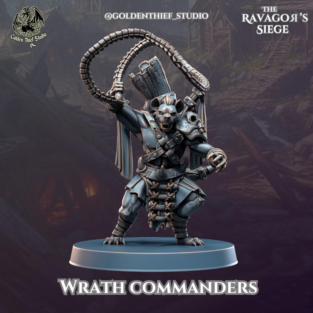Gnoll Wrath Commanders Miniature | Gnoll B - Tabletop RPG & D&D miniature. Perfect for wargaming & collectors