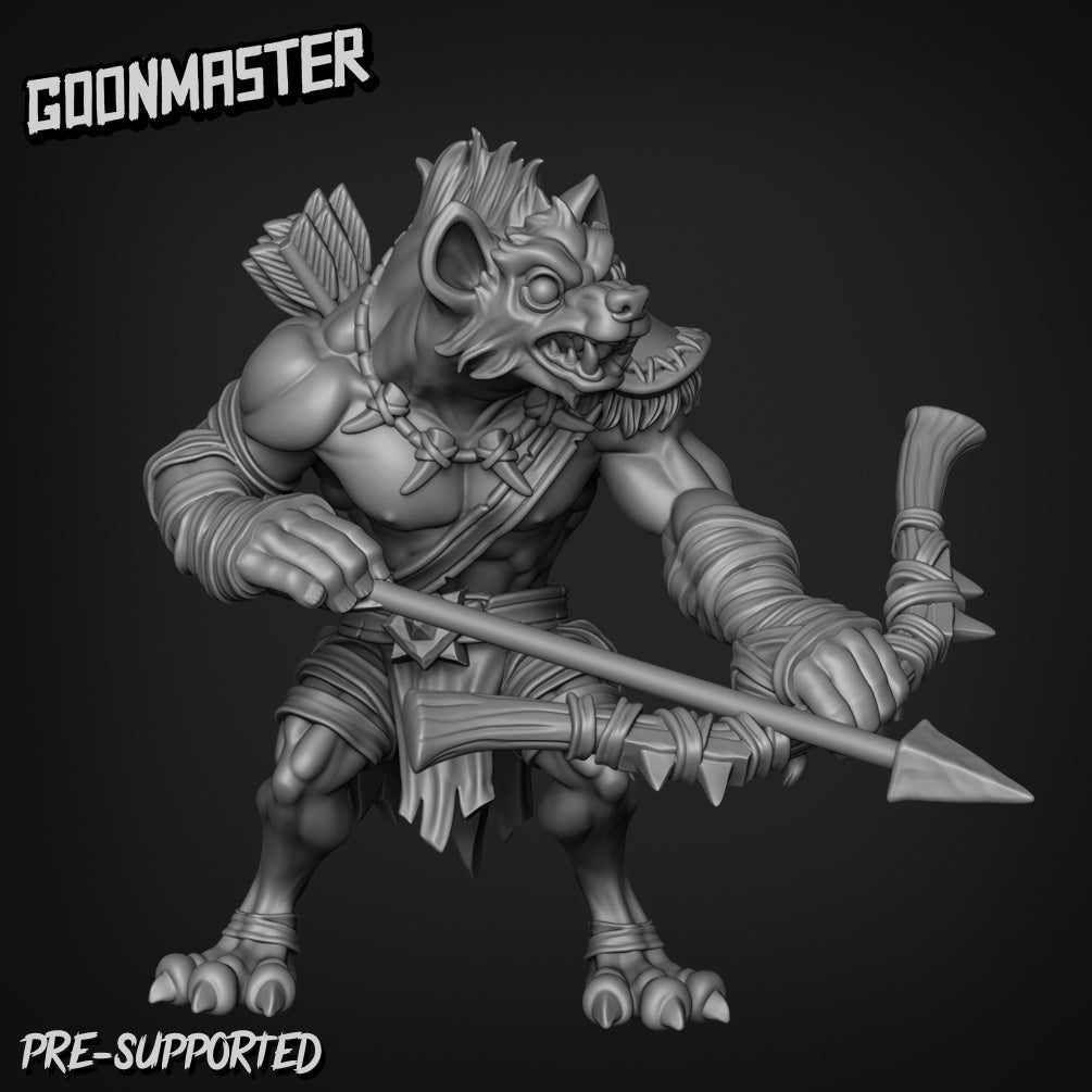 Gnolls Miniature | A - Tabletop RPG & D&D miniature. Perfect for wargaming & collectors