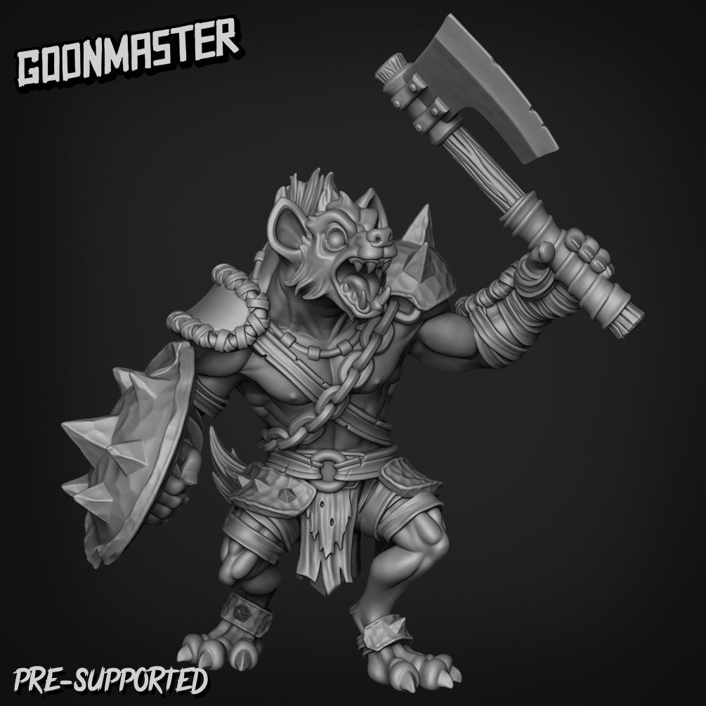 Gnolls Miniature | B - Tabletop RPG & D&D miniature. Perfect for wargaming & collectors