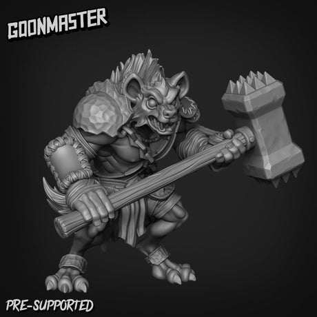 Gnolls Miniature | C - Tabletop RPG & D&D miniature. Perfect for wargaming & collectors