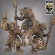 Gnolls with Spears Miniature | Set of 3 - Tabletop RPG & D&D miniature. Perfect for wargaming & collectors