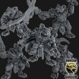 Gnolls with Swords Miniature | Set of 5 - Tabletop RPG & D&D miniature. Perfect for wargaming & collectors