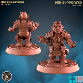 Gnome Cleric Paladin Miniature | A - Tabletop RPG & D&D miniature. Perfect for wargaming & collectors