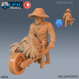 Gnome Farmer Miniature | A - Tabletop RPG & D&D miniature. Perfect for wargaming & collectors
