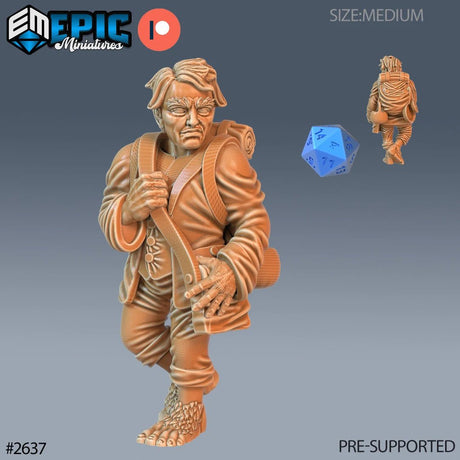 Gnome Farmer Miniature | D - Tabletop RPG & D&D miniature. Perfect for wargaming & collectors