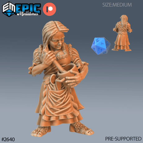 Gnome Npc Miniature | C - Tabletop RPG & D&D miniature. Perfect for wargaming & collectors