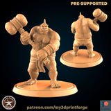 Goblin And Ogre Miniature | F - Tabletop RPG & D&D miniature. Perfect for wargaming & collectors