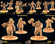 Goblin And Ogre Miniature | Set of 6 - Tabletop RPG & D&D miniature. Perfect for wargaming & collectors