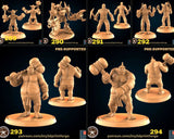 Goblin And Ogre Miniature | Set of 6 - Tabletop RPG & D&D miniature. Perfect for wargaming & collectors