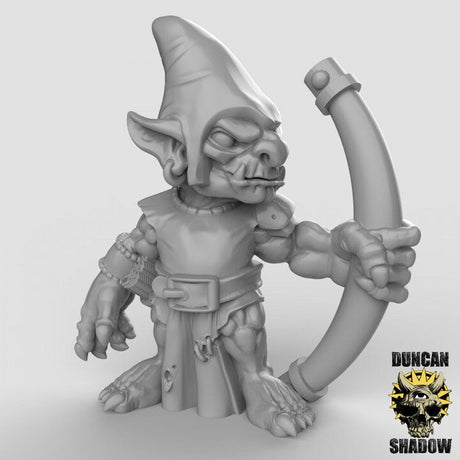 Goblin Archer Miniature | A - Tabletop RPG & D&D miniature. Perfect for wargaming & collectors
