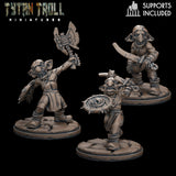 Goblin Attack team Miniature | Set of 3 - Tabletop RPG & D&D miniature. Perfect for wargaming & collectors