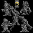 Goblin Barbarians with Bows Miniature | Set of 5 - Tabletop RPG & D&D miniature. Perfect for wargaming & collectors