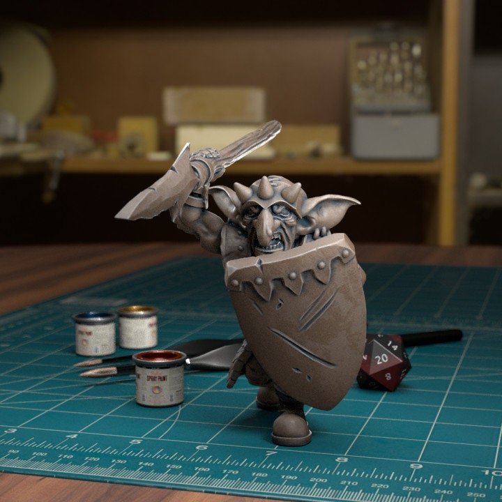 Goblin Battle Horde Miniature | Full Set All Models - Tabletop RPG & D&D miniature. Perfect for wargaming & collectors