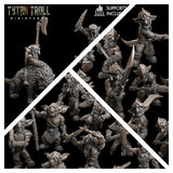 Goblin Battle Horde Miniature | Full Set All Models - Tabletop RPG & D&D miniature. Perfect for wargaming & collectors