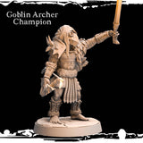 Goblin Rogue Champions Miniature | Goblin Archer - Tabletop RPG & D&D miniature. Perfect for wargaming & collectors