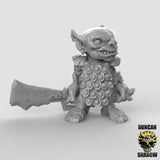 Goblin Duel Wield Sword Miniature | B - Tabletop RPG & D&D miniature. Perfect for wargaming & collectors