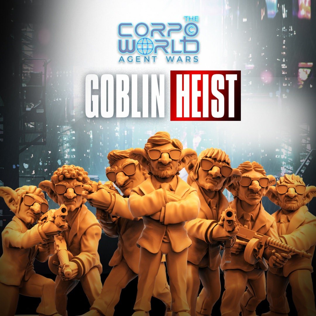 Goblin Heist Miniature | Full Set All Models - Tabletop RPG & D&D miniature. Perfect for wargaming & collectors