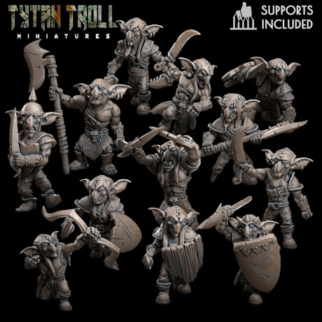 Goblin Horde Miniature - Full Set All Models - 28mm