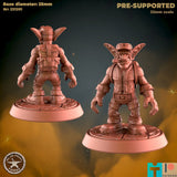 Goblin Mechanic Miniature | A - Tabletop RPG & D&D miniature. Perfect for wargaming & collectors