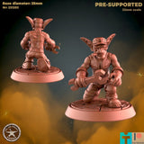 Goblin Mechanic Miniature | B - Tabletop RPG & D&D miniature. Perfect for wargaming & collectors