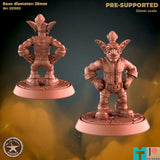 Goblin Mechanic Miniature | C - Tabletop RPG & D&D miniature. Perfect for wargaming & collectors
