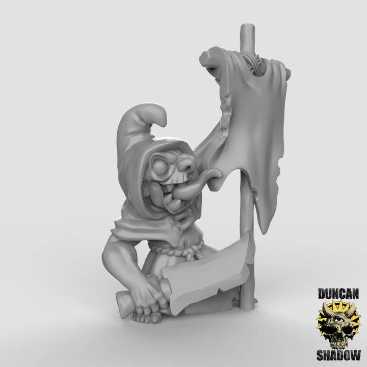 Goblin leaders Miniature | A - Tabletop RPG & D&D miniature. Perfect for wargaming & collectors