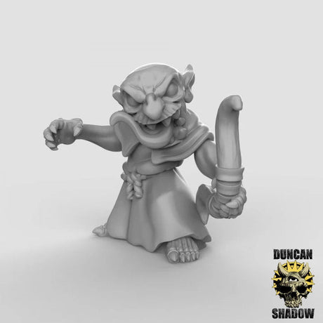 Goblin cultist Archers Miniature | A - Tabletop RPG & D&D miniature. Perfect for wargaming & collectors