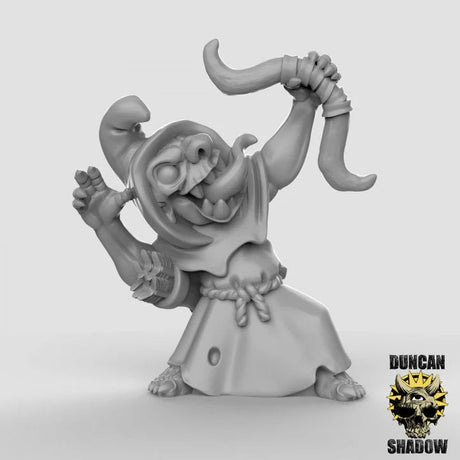 Goblin cultist Archers Miniature | B - Tabletop RPG & D&D miniature. Perfect for wargaming & collectors