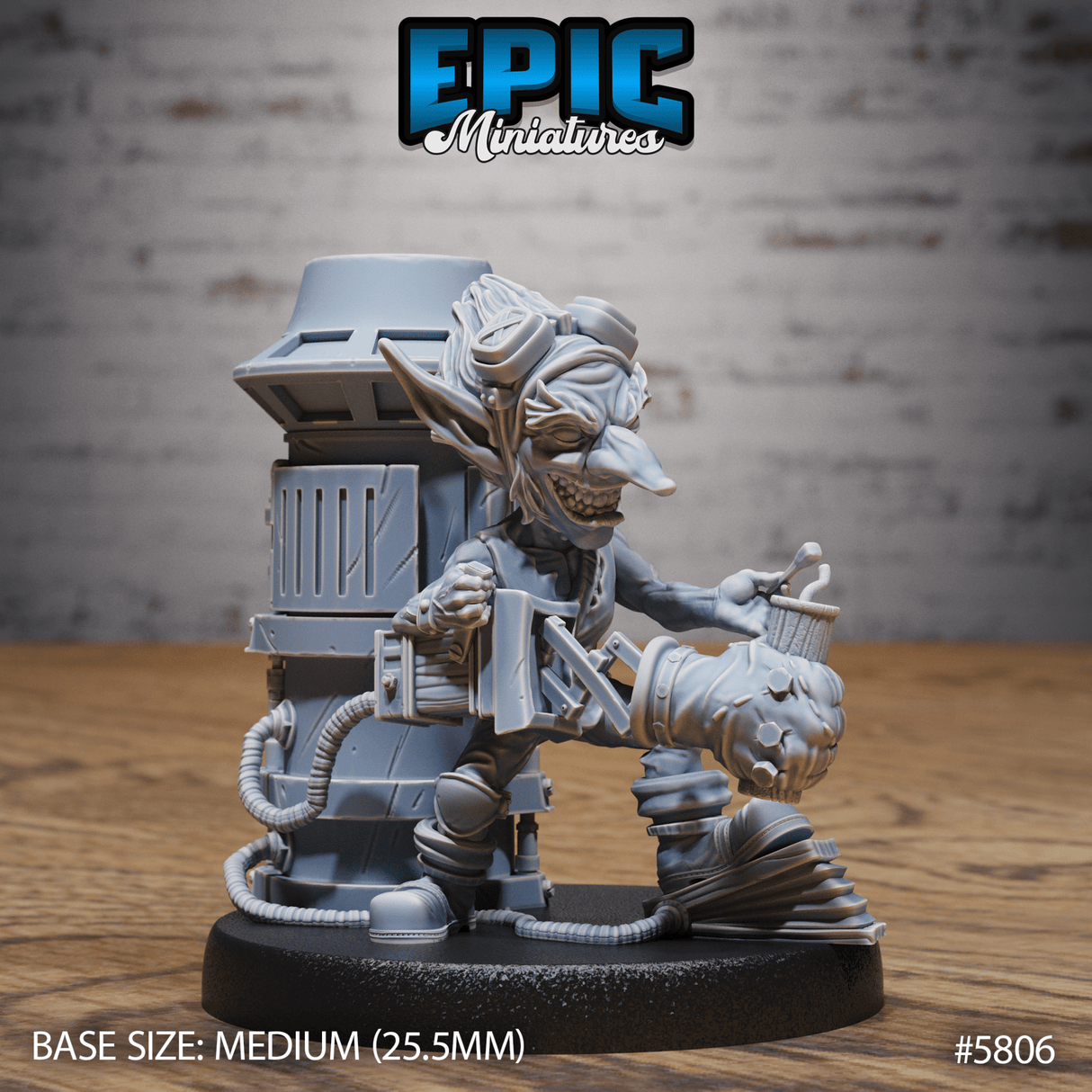 Goblin Miniature | B - Tabletop RPG & D&D miniature. Perfect for wargaming & collectors