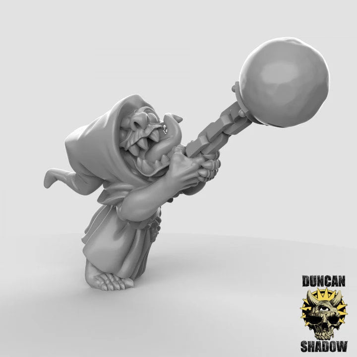 Goblin beserkers Miniature | C - Tabletop RPG & D&D miniature. Perfect for wargaming & collectors