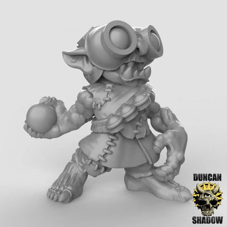 Goblin Artificer Miniature | C - Tabletop RPG & D&D miniature. Perfect for wargaming & collectors
