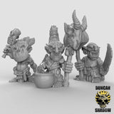 Goblin Wild Shamans Miniature | Set of 3 - Tabletop RPG & D&D miniature. Perfect for wargaming & collectors