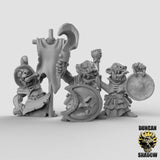 Goblin leaders Miniature | Set of 3 - Tabletop RPG & D&D miniature. Perfect for wargaming & collectors