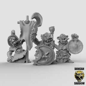 Goblin leaders Miniature | Set of 3 - Tabletop RPG & D&D miniature. Perfect for wargaming & collectors