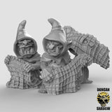Goblin netters Miniature | Set of 3 - Tabletop RPG & D&D miniature. Perfect for wargaming & collectors
