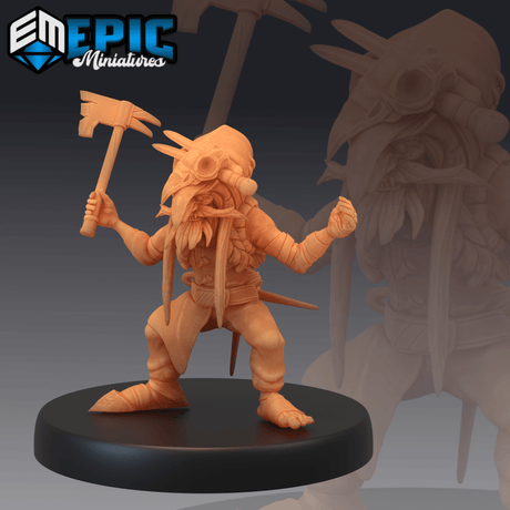 Goblin redcap Pirates Miniature | C - Tabletop RPG & D&D miniature. Perfect for wargaming & collectors