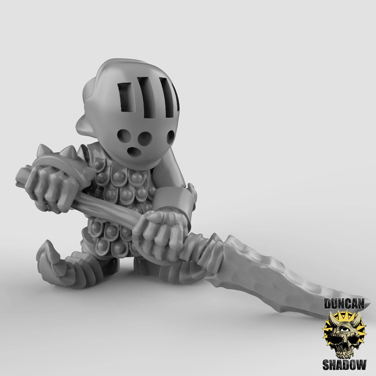 Goblin Polearm Miniature | A - Tabletop RPG & D&D miniature. Perfect for wargaming & collectors